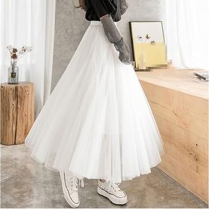 White Tulle Skirt Size Large